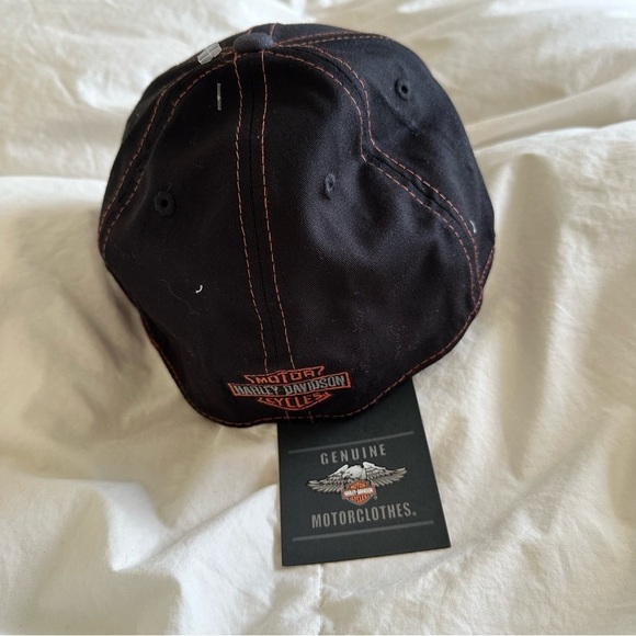 New Harley Davidson Colorblocked Fitted 39THIRTY Basbeall Hat medium large - Picture 6 of 7
